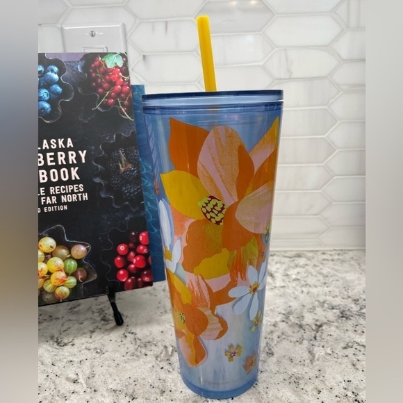Starbucks  2024 Blue Dichronic Magnolia and Flowers
Tumbler BRAND NEW. NWT. - Picture 2 of 7